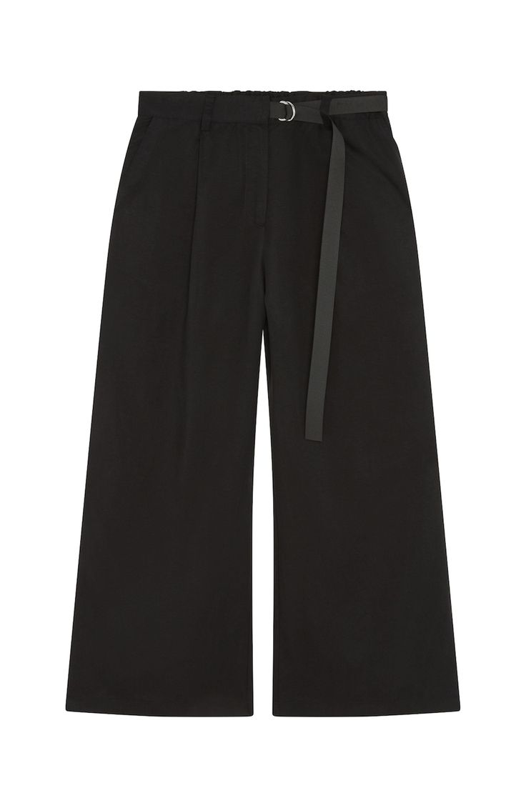 These trousers offer a sophisticated silhouette that is perfect for any dressy event or professional setting. Elevate your attire with its timeless style and exceptional comfort, making a polished statement with every step. Relaxed fit Elasticized waist with belt detail Wide leg fits loose throughout Breathable fabric Black Wide Leg Trousers, The Editor, Wide Leg Trousers, Timeless Style, Linen Blend, Breathable Fabric, Timeless Fashion, Latest Fashion, Fashion Forward