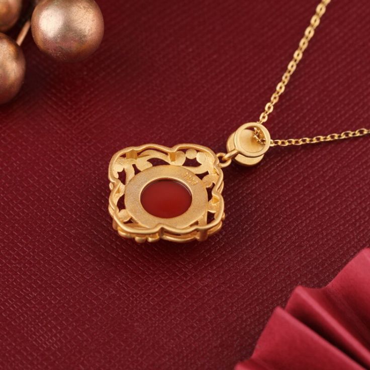 Necklace-Light luxury Court style Retro Ancient Gold Craft Hollow Out Southern Red Tourmaline Pendant Necklace Jewelry for Women Style: Classic Side Stone: Tourmaline Shape\pattern: Geometric Pendant Size: MM Occasion: Anniversary Necklace Type: Chains Necklaces Model Number: XL175 Metal Material: Silver plating Main Stone: Zircon Item Weight: 0.01 Item Type: Necklaces Gender: Women Fine or Fashion: Fine Chain Type: Box Chain Certificate Type: Third Party Appraisal Certificate Number: 3256805166314073 Red Tourmaline, Anniversary Necklace, Tourmaline Pendant, Chains Necklaces, Geometric Pendant, Metal Material, Third Party, Shape Pattern, Jewelry For Women