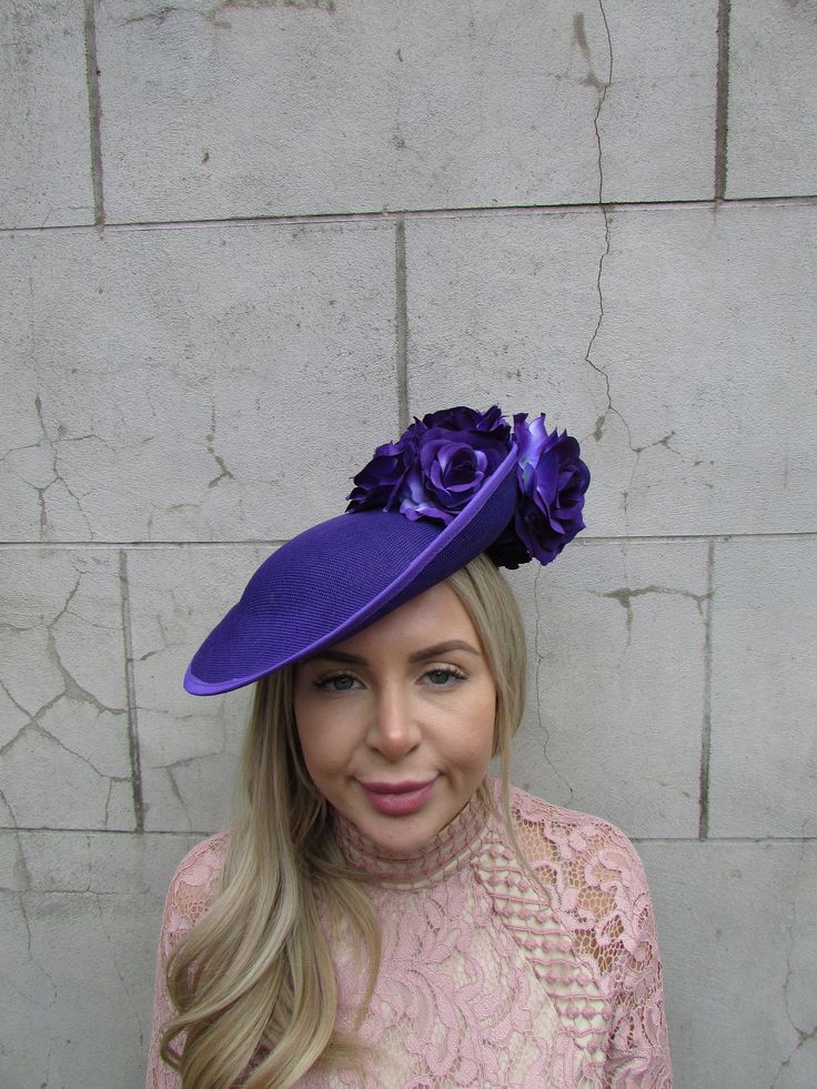 Thank you for visiting our shop! Please note that we will be on holiday until the 6th of January 2025. Orders can be placed during that time and will be shipped on the 6th of January when we're back. Wishing you all a Merry Christmas and Happy New Year! This hat is perfect for special occasions. Featuring purple detailing . Mounted on a thin headband. The bottom of the hat measures 28cm across at it's widest point. Perfect for races, weddings and special occasions! Made in the UK -   . Made in t Feather Fascinator, Feather Fascinators, Fascinator Hat, Fascinator Hats, Fascinator, Wedding Guest, About Uk, Caps Hats, Accessories Hats