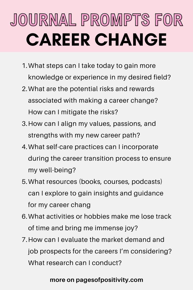 Journal Prompts for Career Change Career Journal, Best Journal Prompts, Journal Prompts For Beginners, Midlife Career Change, Job Inspiration, Journal Topics, Journal Questions, Healing Journaling, Daily Journal Prompts