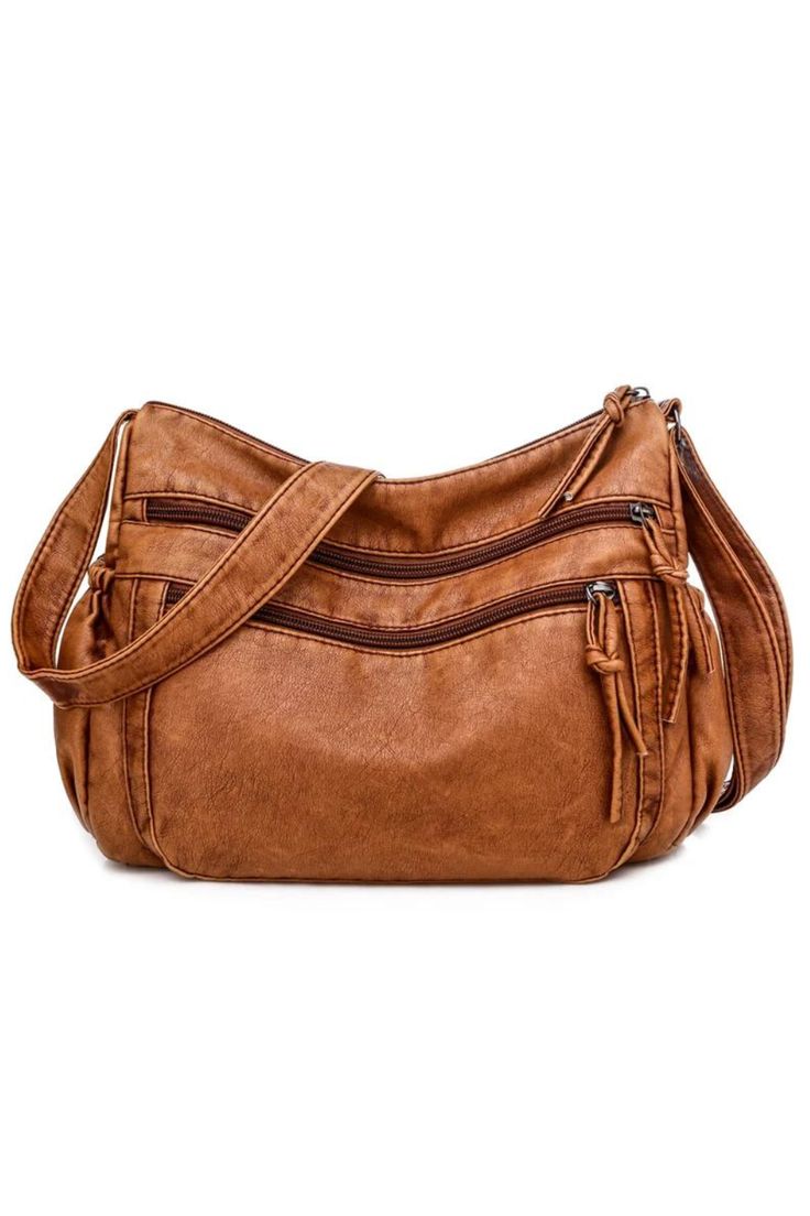 Travel Hobo Bag With Pockets, Handheld Hobo Bag With Pockets For Travel, Leather Pouch Bag With Pockets, Pouch Bag With Multiple Pockets, Everyday Pouch Bag With Multiple Pockets, Brown Shoulder Bag With Zipper Pocket, Everyday Use Pouch Bags With Multiple Pockets, Handheld Hobo Bag With Pockets For Everyday Use, Travel Hobo Shoulder Bag With Multiple Pockets