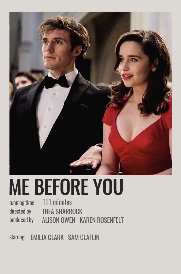 a movie poster for the film me before you