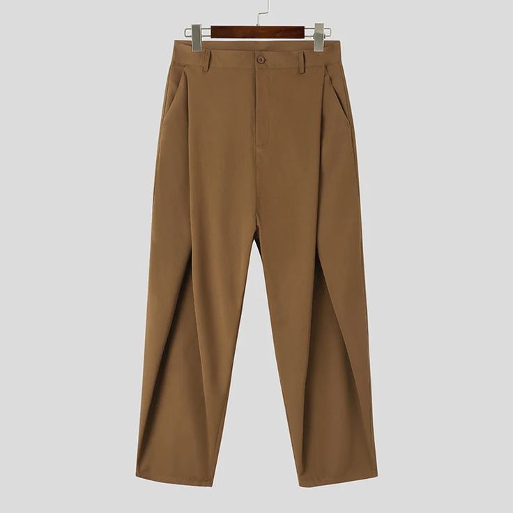 SPECIFICATIONSBrand Name: INCERUNApplicable Season: Four SeasonsOrigin: Mainland ChinaCN: GuangdongMaterial: POLYESTERApplicable Scene: CASUALPant Style: pencil pantsStyle: CasualModel Number: Men's Pleated High Waist TrousersThickness: midweightWaist Type: highDecoration: noneGender: MENItem Type: full lengthClosure Type: Elastic WaistFabric Type: BroadclothLength: full lengthFront Style: FlatFit Type: regularColor: Black,Grey,CamelSize: S,M,L,XL,2XL,3XL,4XL,5XL,Plus SizeSize:S,M,L,XL,2XL,3XL,4XL,5XLFabric Material:100%PolyesterColour:Black,Grey,CamelSuitable Type:FitStyle:BasicsOccasion:LeisurePattern:Solid colorThickness:ModerationProduct Description:Men's Solid color long pants.Package Included:1 * PantsPlease note:Thanks to your understanding, the size may be 2 cm / 1 inch inaccurate Long Pants Fashion, Mens Trousers Casual, High Waist Trousers, Mens Crosses, Polyester Pants, Mode Casual, Plus Size Pants, Pleated Pants, High Waisted Trousers