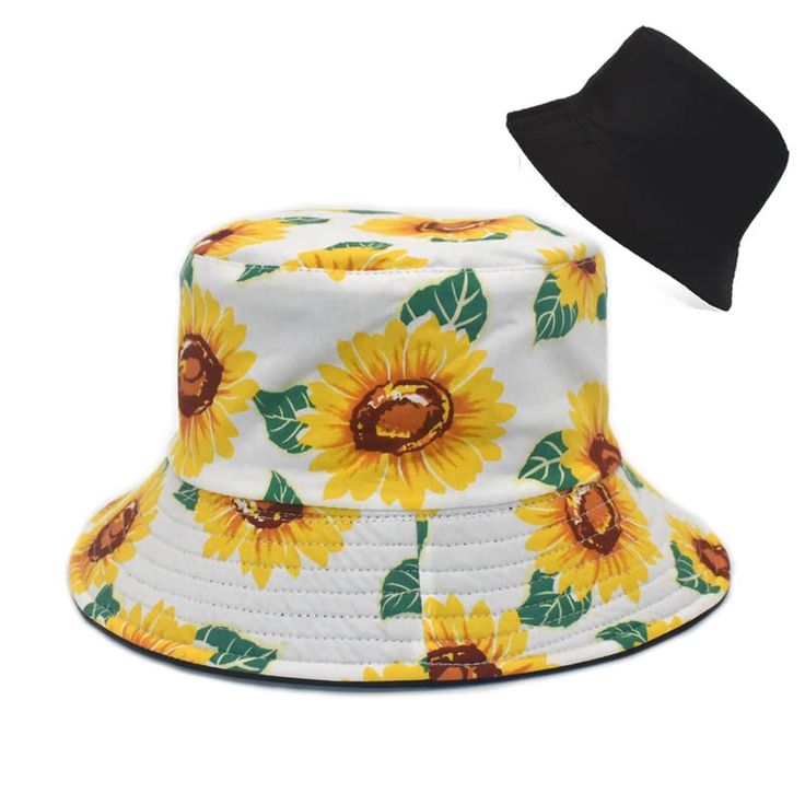 PRICES MAY VARY. 【Product Size】Circumference of the White Sunflower bucket hat is 22-22.8 inch/56-58cm, hat brim measures 2.36 inch/6cm and the crown is 5.9inch/47cm. One size fits most adult and youth heads. This sun hat is perfect for women、men and teens. Grab this beautiful unisex bucket hat and complete your daily outfit. 【Premium Quality】The bucket hat is made of cotton, lightweight, comfortable, foldable, especially for daily activities under sunlight. Fine cotton fabric protects the scalp Yellow Bucket Hat For Spring Outdoor, Yellow Bucket Hat For Outdoor Summer Activities, Yellow Summer Outdoor Bucket Hat, Yellow Beach Bucket Hat, Yellow Summer Sun Hat For Outdoor, Yellow Reversible Sun Hat For Beach, Yellow Outdoor Hat With Uv Protection, Yellow Sun Hat With Uv Protection For Outdoor, Reversible Yellow Sun Hat For The Beach