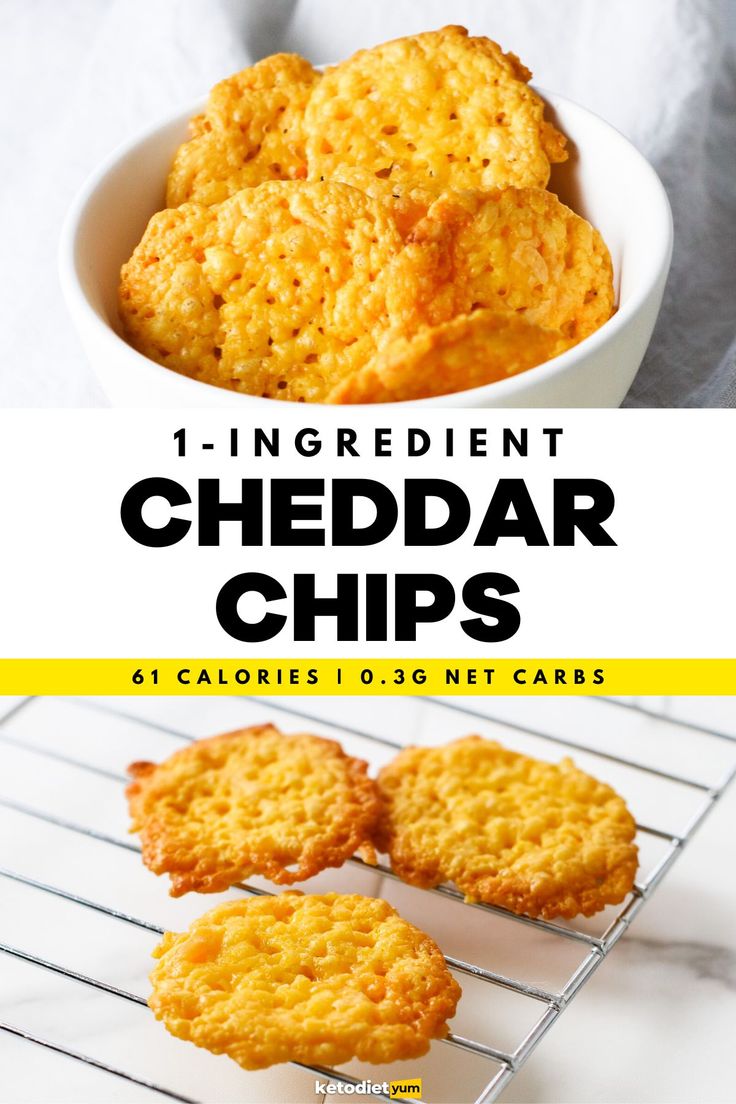 an image of cheddar chips on a cooling rack with the title text overlay