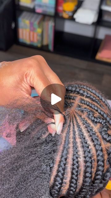 Ghana Braids Cornrows Straight Back, Twostrandtwist Natural Hair Kids, Diy Cornrow Hairstyles, How To Feed Hair Into Cornrows, Kids Protective Hairstyles Black, Corn Row Braids Tutorial, Adding Hair To Cornrows, Cornrows For Boys Kids, Simple Cornrow Ideas Natural Hair