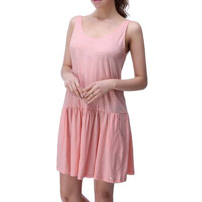 Nightdress Pajama Women Housewear dress. Eider & Ivory™ Size: M, Color: Pink | Eider & Ivory™ Arwen 100% Cotton Girl / Woman+ Above Knee Bathrobe 34.0 H x 44.0 W in 100% Cotton in Pink | Wayfair Pajama Women, Summer Sleepwear, Pyjamas Womens, Summer Tank, House Dress, Above Knee, Pajamas Women, Night Dress, Summer Women