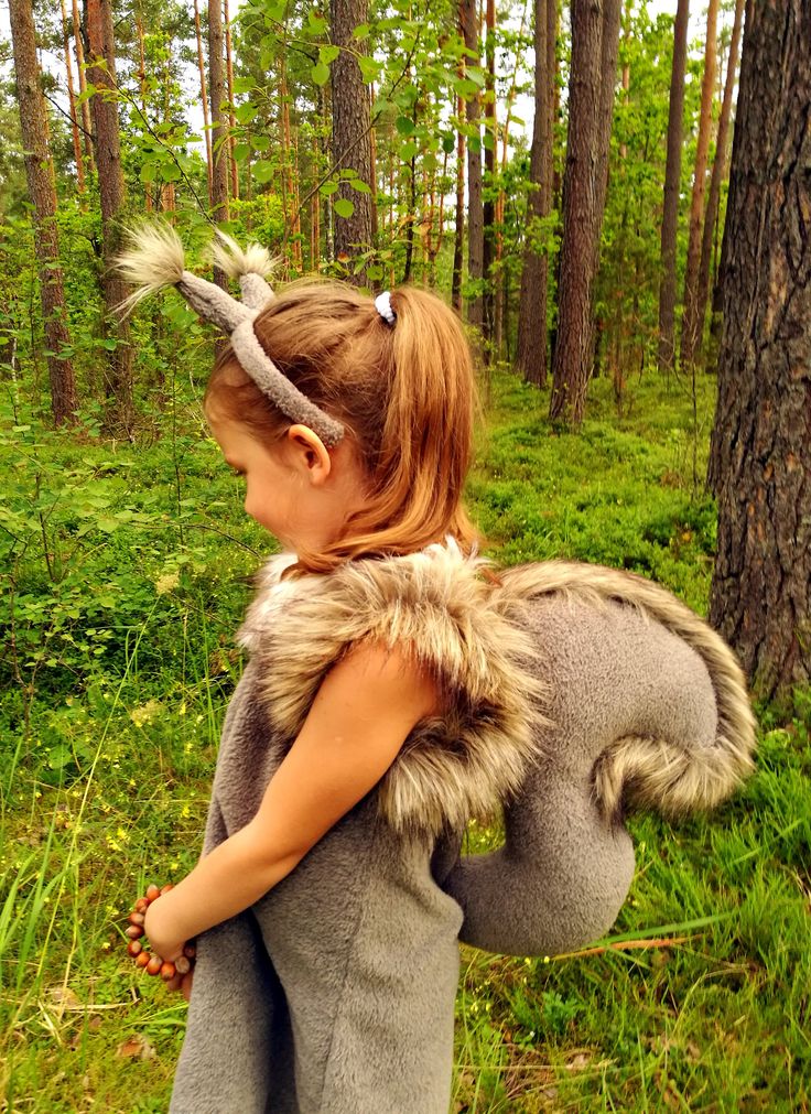 Squirrel girl costume dress headband tail/ Kids squirrel Squirrel Dress, Squirrel Costume, Sibling Costume, Baby Kostüm, Squirrel Girl, Diy Halloween Costumes For Kids, Handmade Costumes