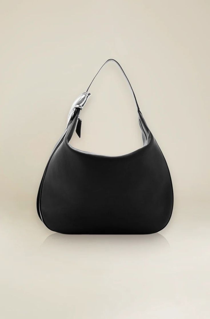 The Stella Large Hobo Bag in Black and Silver – BRANDON MAXWELL Designer Hobo Shoulder Bag For Shopping, Designer Top Handle Hobo Bag For Daily Use, Designer Hobo Bag With Removable Pouch For Shopping, Designer Hobo Bag With Double Handle For Daily Use, Luxury Top Handle Hobo Bag For Shopping, Luxury Crossbody Hobo Bag For Shopping, Luxury Hobo Bag With Leather Handles, Luxury Hobo Bag With Removable Pouch For Shopping, Designer Top Handle Hobo Bag For Everyday