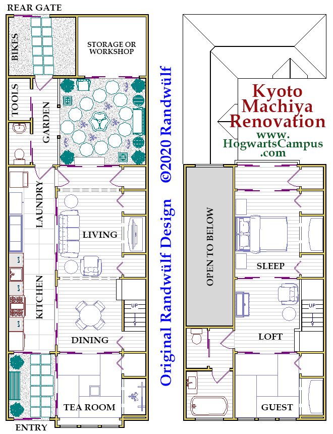 the floor plan for a two story house with lofts and living areas in it