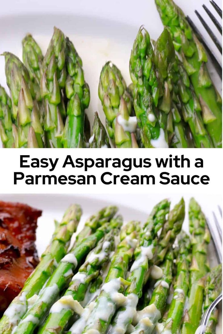 grilled asparagus with parmesan cream sauce