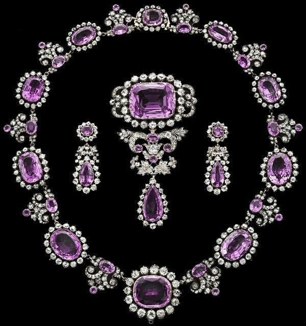 Vintage amethyst necklace earring brooch  set in 925 sterling silver amethyst cubic zirconia for women royal jewelry replica Metal:Sterling Silver  Metal Purity:925 Necklace Metal weight: 77.99 gram Stone : Cubic zirconia  Stone Ctw:18.90ctw Gemstone: Amethyst  Gemstone weight: 15.99 ctw Item length: 16 inch Brooch:  Metal weight: 25 gram Metal: 925 sterling silver  Stone: Amethyst  Stone weight: 50.00  cwt cubic Zirconia: 12 cwt. brooch length: 3.00 inch Earring: Metal : 925 sterling silver Sto Opulent White Gold Jewelry For Formal Occasions, Opulent White Gold Jewelry For Formal Events, Opulent Diamond Jewelry For Evening, Opulent Gemstone Jewelry For Anniversary, Opulent Formal Diamond Jewelry, Fine Jewelry Necklaces With Brooch For Anniversary, Exquisite Formal Pendant Jewelry, Luxury Formal Necklace With Brooch, Exquisite Formal Gemstone Pendant