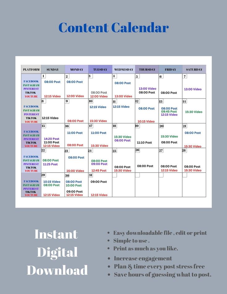 Social Media Content Calendar | Starter Businesses | Social Media Planner | Starter Content Creator | Easy to use Media Planner instagramplanner #dialyplanner #mealplannerprintable #freeprintablekidsplanner👓 Social Media Posting Calendar, Instagram Content Calendar, Social Media Calendar Template, Content Calendar Template, Social Media Content Planner, Dream Ideas, Feb 26, Social Media Marketing Instagram, Social Media Content Calendar