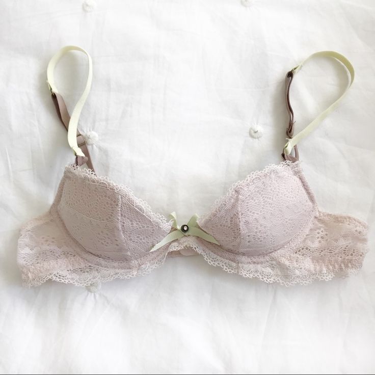 Lace Bra Never Worn. In Excellent Condition. Color Is A Light Pink/Lavender Color With Lime Green/Taupe Straps. Very Cute/Pretty! Please Ask All Questions Before Purchasing. No Returns. No Modeling. Pink Feminine Bra With Delicate Lace, Feminine Pink Bra With Delicate Lace, Feminine Beige Bra With Lace Trim, Feminine Beige Lace Trim Bra, Victoria's Secret Feminine Beige Bra, Victoria's Secret Feminine Lace Trim Bra, Feminine Beige Victoria's Secret Bra, Sheer Bralette, 32a Bra