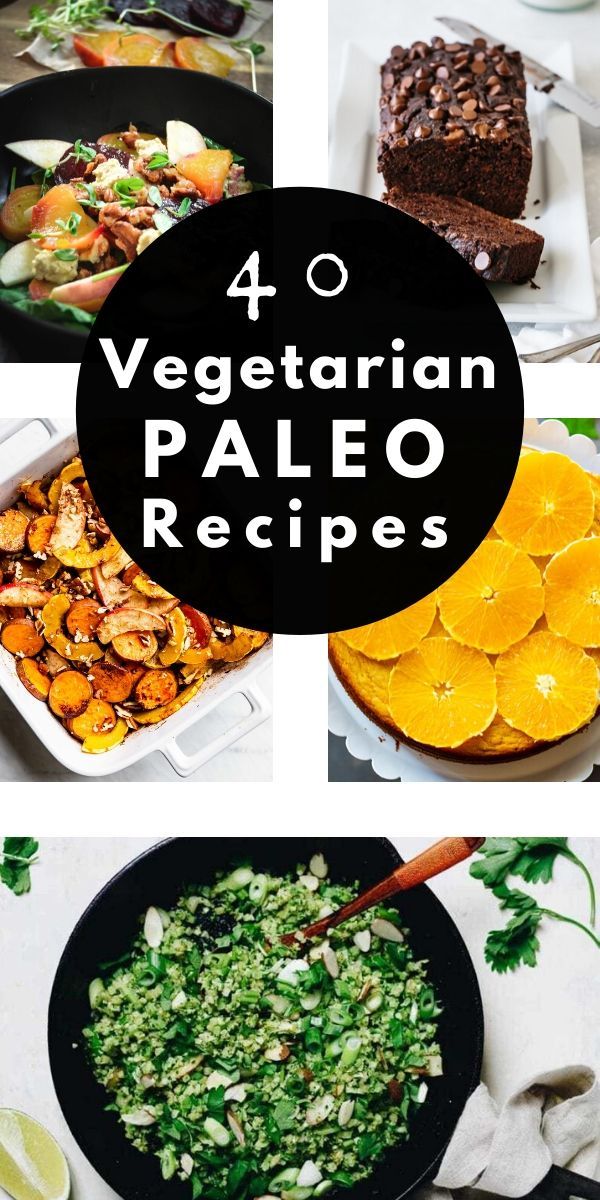 four different types of vegetarian paleo recipes