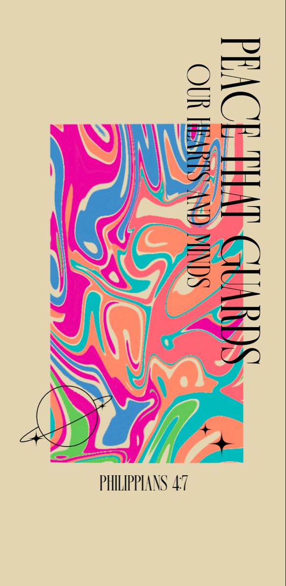 a book cover with colorful swirls on it