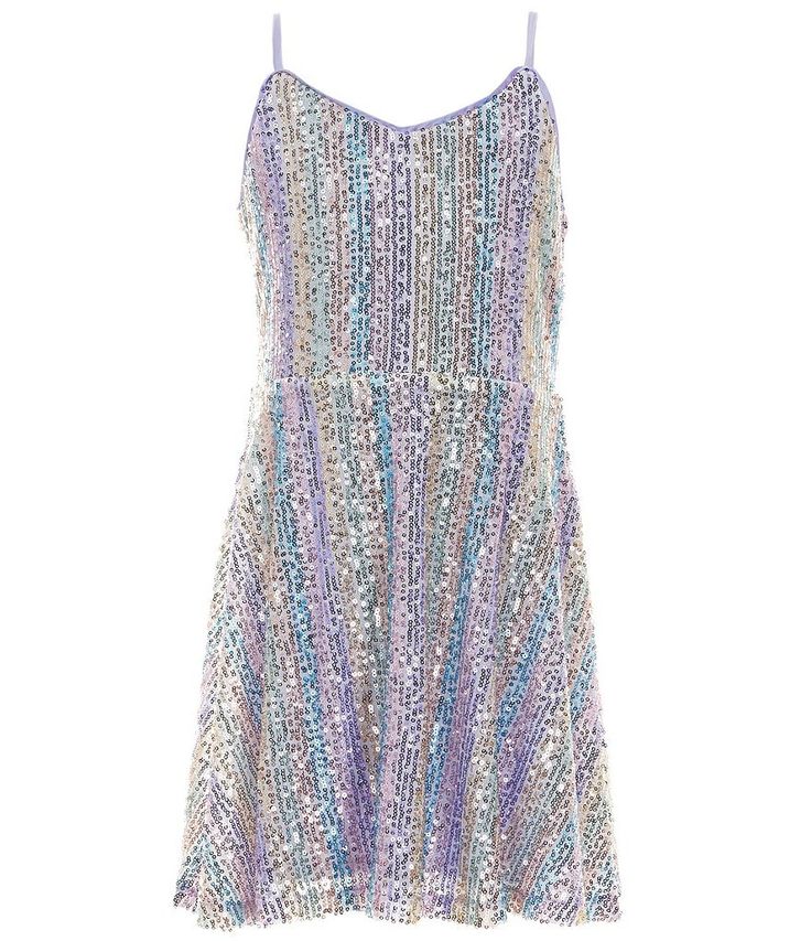 Summer Embellished Sequin Dress With Spaghetti Straps, Spring Dresses With Contrast Sequin And Spaghetti Straps, Contrast Sequin Spaghetti Strap Dress For Spring, Glamorous Summer Sequin Dress With Beaded Straps, Glamorous Sequin Dress With Beaded Straps For Summer, Spring Spaghetti Strap Dress With Contrast Sequin, Purple Sleeveless Sequin Dress With Contrast Sequin, Summer Dresses With Contrast Sequin And Spaghetti Straps, Purple Contrast Sequin Sleeveless Dress