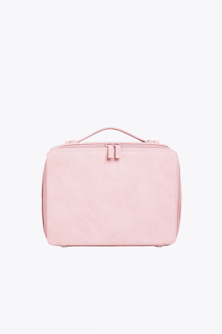 The Cosmetic Case in atlas pink by Béis has multiple pockets to keep your brushes and products in place plus it has a glam mirror! Up your makeup game with our pink travel cosmetic case today! Modern Cosmetic Bag For Organization, Portable Rectangular Case For Cosmetic And Toiletry Storage, Portable Rectangular Cosmetic And Toiletry Storage, Portable Compact Cosmetic And Toiletry Storage For Everyday, Minimalist Clutch, Simple Pouch, Glam Mirror, Super Organized, Pink Luggage