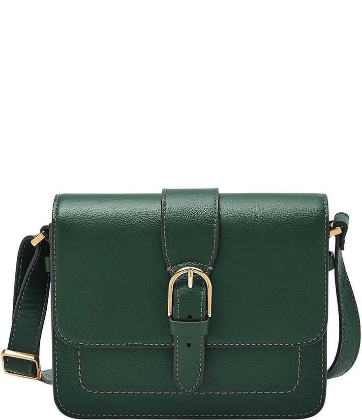 Fossil Zoey Medium Flap Crossbody Bag | Dillard's Green Leather Shoulder Bag With Turn-lock Closure, Casual Satchel Bag With Metal Hardware, Casual Rectangular Satchel With Metal Hardware, Casual Rectangular Bag With Metal Hardware, Casual Shoulder Bag With Metal Hardware, Green Crossbody Shoulder Bag For Office, Everyday Flap Shoulder Bag With Turn-lock Closure, Rectangular Shoulder Bag With Metal Hardware For Errands, Trendy Shoulder Bag With Metal Hardware For Errands