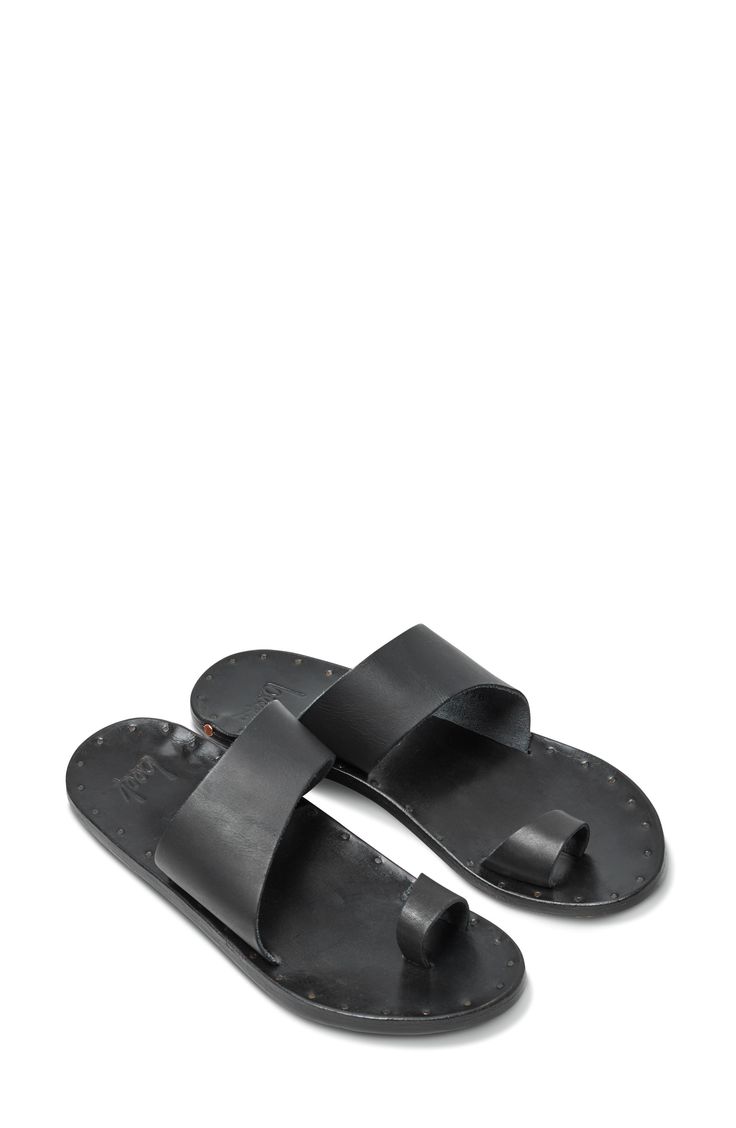 This toe-ring sandal meticulously handcrafted from supple vegetable-tanned leather is both contemporary and classic. Leather upper, lining and sole Imported Women's Shoes With every shoe purchased, Beek will donate a meal to a child in need through multiple outside charities Leather Closed Toe Toe-ring Sandals, Black Leather Toe Ring Sandals With Leather Footbed, Leather Toe Post Sandals With Leather Sole, Black Leather Toe Loop Sandals, Leather Closed Toe Sandals With Heel Loop, Leather Closed Toe Toe-ring Sandals With Heel Loop, Leather Flip Flops With Single Toe Strap, Leather Toe Ring Sandals With Leather Footbed, Leather Sandals With Rubber Sole And Single Toe Strap