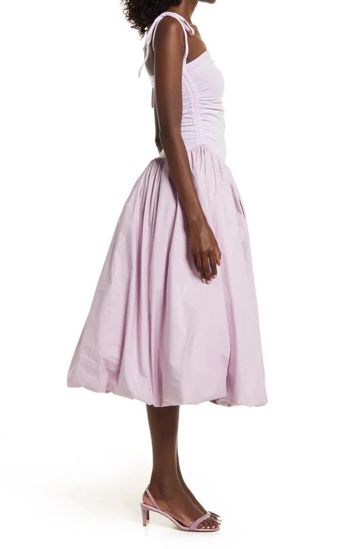 Tula Dress – Madison Ave. Bubble Skirt, Strapless Midi Dress, Cotton Skirt, Fitted Bodice, Nordstrom Dresses, Square Neck, Shoulder Straps, Midi Skirt, Bodice