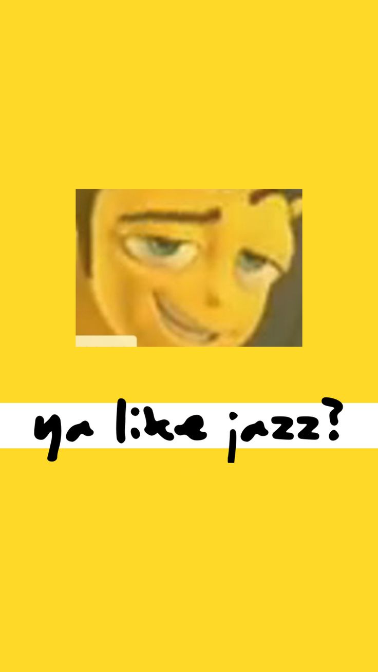 an animated face with the words you like jazz?