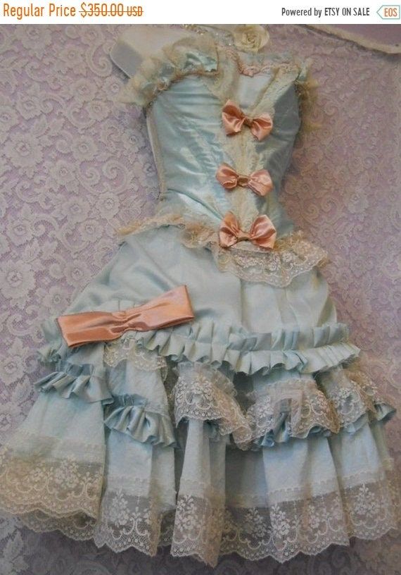 Sale Powder Blue Pink Marie Antoinette Inspired Outfit Custom | Etsy Pastel Steampunk, Pink Marie Antoinette, Marie Antoinette Costume, French Costume, Vintage Opulence, Antoinette Dress, Tulle Underskirt, Rococo Fashion, 18th Century Costume