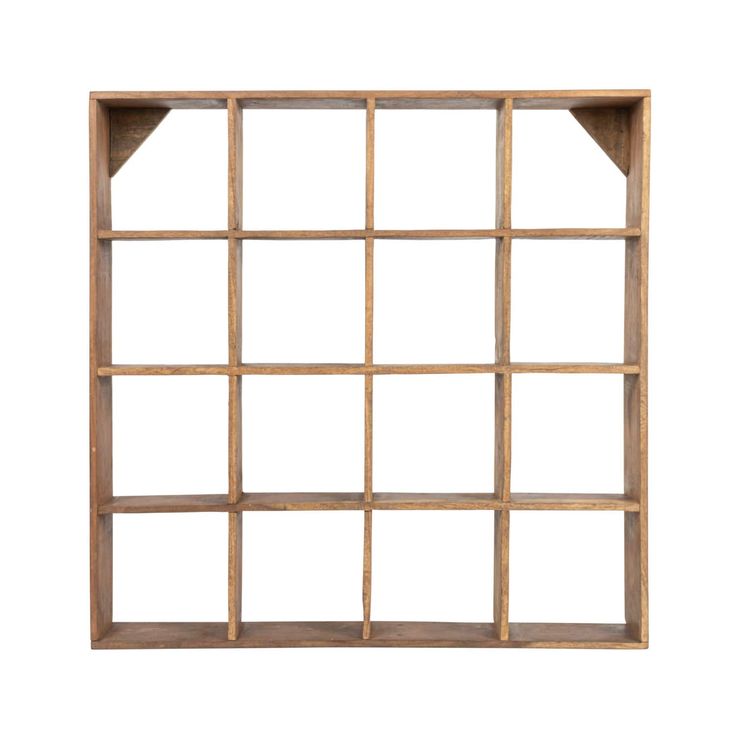 an old wooden window frame on a white background