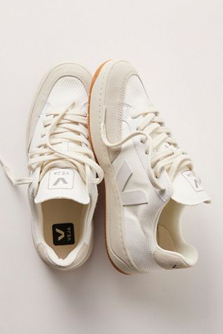 Veja V-12 Sneakers | Free People Fall Church Shoes, Womens Fashion Sneakers Casual, Everyday Casual Shoes, Street Shoes Women, Sneaker Inspo 2024, Non Basic Shoes, White Everyday Shoes, Athleisure Shoes Women, Women’s Everyday Shoes