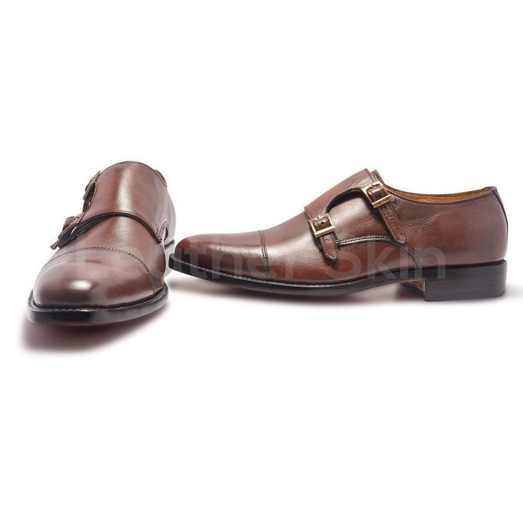 At a Glance Rich brown high quality formal leather shoes Immaculate stitching and threading done with perfection Black threading with an expert surface finish Belt-buckle closure design with adjusting straps Golden buckle adding class to the footwear Light cream color interior with padding Comfort in wearing due to smooth slip-on Perfect dimensions with an attractive capped toe About Brown Monk Leather Shoes: Looking for shoes which are rich in class, durable and full of style? These brown leather shoes with a monk strap design are the perfect choice for wearing with a formal outfit. Add a sense of luxury to your personality with these shoes. Style Guide for Brown Dual Monk Leather Shoes: Made of fresh and naturally derived animal leather, these formal shoes have every quality you look for Business Leather Slip-on Shoes With Tang Buckle, Brown Almond Toe Monk Strap Shoes For Business, Brown Monk Strap Shoes With Tang Buckle, Timeless Brown Slip-on Monk Strap Shoes, Timeless Brown Monk Strap Slip-on Shoes, Formal Leather Monk Strap Shoes, Formal Slip-on Monk Strap Shoes, Brown Monk Strap Shoes With Leather Sole, Brown Closed Toe Dress Shoes For Formal Occasions