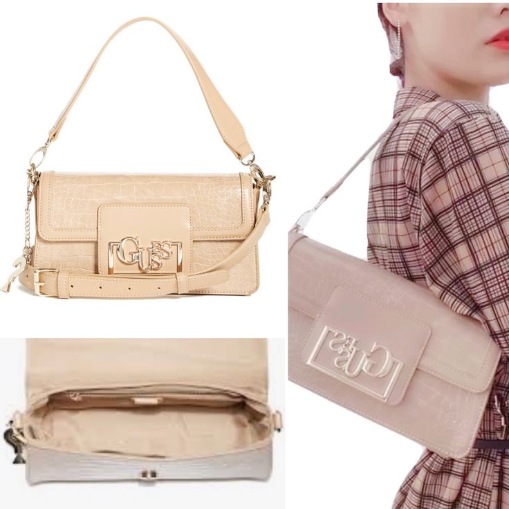 Guess Lexi Baguette Shoulder Bag Crossbody - Hand Bag About This Article Clasp Type: Snap Closure Detachable And Adjustable Crossbody Strap Guess Baguette Bag Model Lexi Baguette Bag. There Is A Long Handle One Compartment And Inside Pocket. Totally New With Tag*** Fast Shipping*** Designer Beige Clutch Baguette Bag, Designer Beige Baguette Bag Clutch, Designer Beige Satchel Baguette Bag, Designer Beige Baguette Bag With Gold-tone Hardware, Designer Beige Baguette Satchel, Designer Beige Baguette Bag, Designer Beige Baguette Bag For Shopping, Luxury Baguette Bag For Shopping, Designer Beige Baguette Shoulder Bag