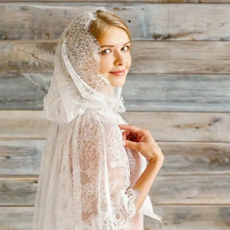 This Delicate Lace Headcovering Veil Is Perfect For Your Nuptials Or As A Head Covering If You Are Traveling Somewhere Special. It Attaches With Satin String So It Stays In Place, Beautiful Floral Lace. White. #Veil #Headcover #Lace #Bride #Preppyjunctionveilshop I Hand Select All Of My Items. Trying To Give A Wonderful Range Of Selection For All Brides, Without Breaking Your Bank Account. I Do My Best To Ship Within 24 Hours Holidays Excluded. Church Dress Outfit, White Veil, Lace Bride, Church Dresses, Bank Account, Head Covering, Redheads, Floral Lace, Veil