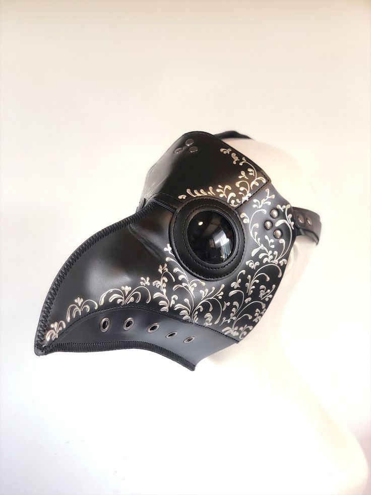 plague doctor halloween costume with this Jackdaw plague doctor cosplay masquerade mask made with faux leather and metal rivets. Adjustable buckle in back. Lightweight and comfortable to wear. Shaded plastic lens for viewing. Holes under the beak for easy breathing. Thank you for supporting small businesses and hope our products bring you and loved ones some joy and humor in these trying times. S H I P P I N G - Current processing times range 5-7 days. Pls note expedited & 1-2 day guaranteed del Gothic Masks For Halloween Fantasy Events, Gothic Masks For Halloween, Steampunk Halloween Costume Masks And Prosthetics, Black Gothic Masks For Fantasy Events, Gothic Halloween Masks, Steampunk Black Masks And Prosthetics For Costume Party, Black Steampunk Mask Costume Accessory, Gothic Eye Mask For Costume, Black Steampunk Mask