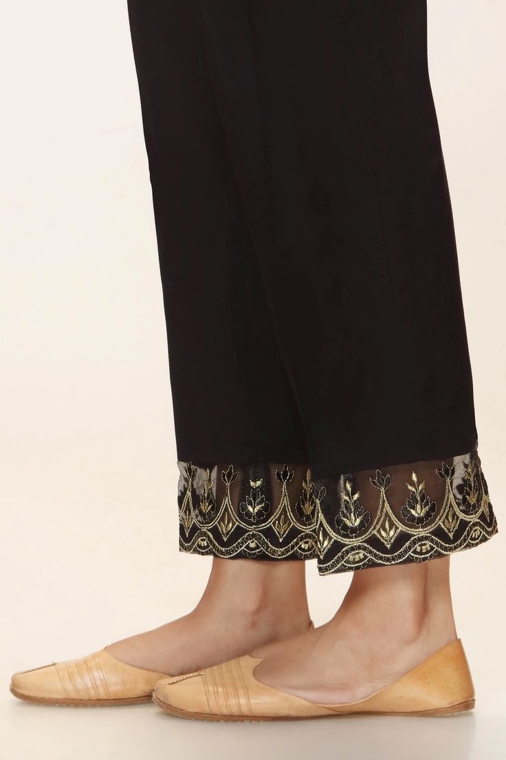 Black Self Latest Pakistani Pant Discover Timeless Style: Limited Edition Black Self Trouser in Black Cambric | Rangreza latest pakistani fashion Elevate your style with our Black Self Trouser. Tailored from black-colored Cambric, this one-piece wonder ensures a perfect fit. Hurry, limited stock available - shop now! Latest Pakistani Fashion, Wedding Branding, Pakistani Fashion, Formal Wedding, Limited Stock, Indian Wear, Elevate Your Style, Timeless Style, Women Girl