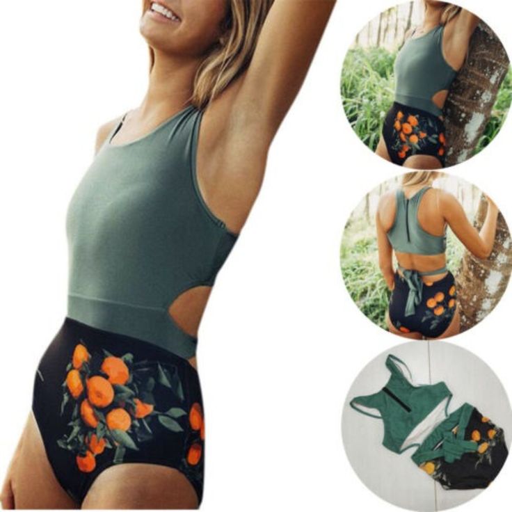 Nwt Cupshe Women Swimsuit Bikini Tankini Oranges Print Beachwear Back Zip Up Size L Adjustable Waist That Ties In Back Reasonable Offers Welcome Bundle Discount Of 15% With 3 Or More Items!!,,,H,,,8 Green Beachwear Bodysuit For Beach Party, Green Bodysuit For Beach Party, Green Bodysuit For Beach Season, Green Bodysuit For Beach Season Party, Green Bodysuit For Surfing In Beach Season, Green Bodysuit For Surfing During Beach Season, Beachwear Bodysuit For Poolside, Green Stretch Bodysuit For Beach, Green Stretch Bodysuit For The Beach