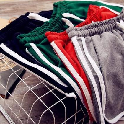 Leisure Sports Shorts on Luulla Red Stretch Gym Shorts, Sporty Stretch Athletic Shorts For Jogging, Sporty Red Bottoms For Jogging, Casual Red Activewear For Jogging, Red Casual Activewear For Jogging, Sporty Red Jogging Bottoms, Casual Red Activewear, Casual Stretch Gym Shorts, Casual Stretch Athletic Shorts For Training