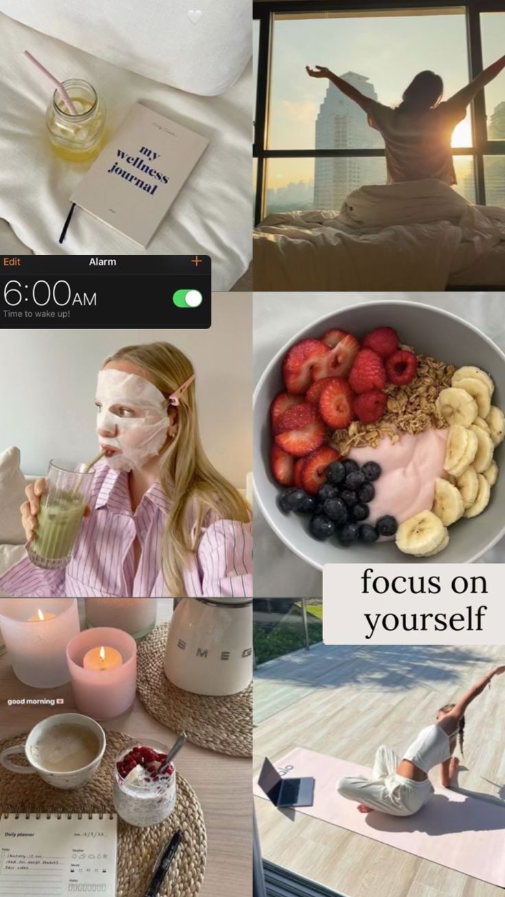 #cleangirl #morning #morningperson #aesthetic #motivation #pilates #quotes #wallpaper #vibes #matildadjerf #itgirl Pilates Wallpaper, Pilates Quotes, Wallpaper Vibes, Aesthetic Motivation, Wellness Journal, Matilda Djerf, Morning Person, Focus On Yourself, Daily Planner