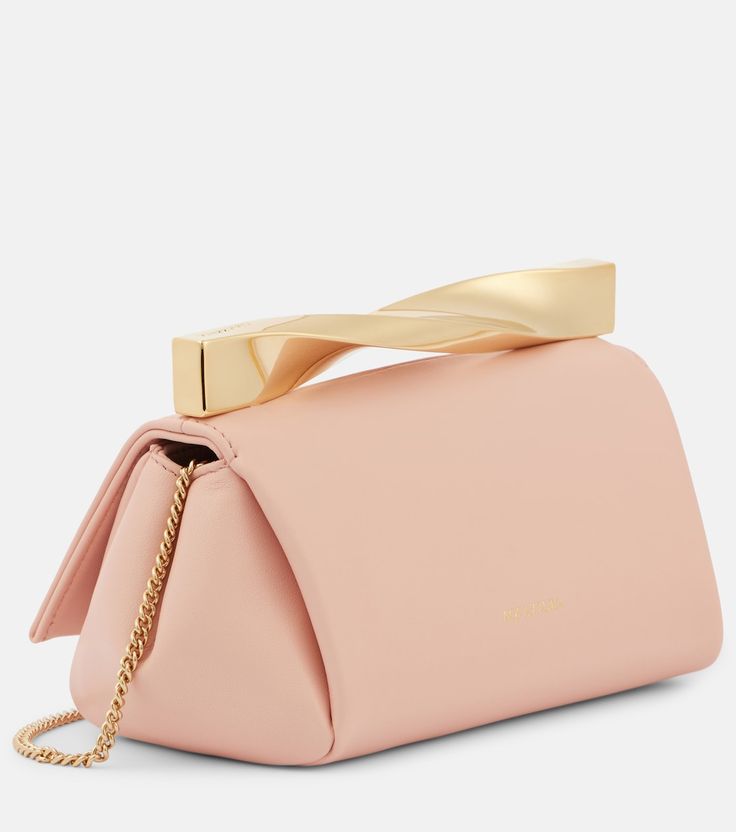 Twist Mini leather clutch in pink - Aquazzura | Mytheresa Formal Pouch Flap Bag With Top Carry Handle, Formal Flap Pouch Bag With Top Carry Handle, Elegant Pouch Flap Bag With Top Carry Handle, Elegant Flap Pouch Bag With Top Carry Handle, Evening Flap Bag With Detachable Double Handle, Modern Pouch Flap Bag With Top Carry Handle, Modern Flap Bag With Top Carry Handle, Elegant Clutch Flap Bag With Top Carry Handle, Elegant Flap Clutch Bag With Top Carry Handle