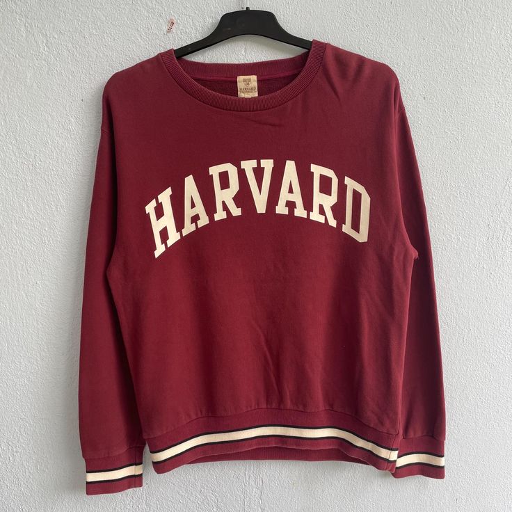 Details: *Havard university sweatshirt *Measurements:  On tag size M (But fit L-XL) -Chest (armpit to armpit) : 23 inches / 58.4 cm -Length (collar to bottom hem) : 28.5 inches / 72.4 cm *condition 8/10. No rips or hole, Only got small sign of stain at the print (3rd and 4th image). Everything else is good! ------------------------------------------ After purchase please leave phone number for shipping will ship using Fedex/DHL express  (Estimated to arrive 4-7 days only) If you have any questions regarding the item, feel free to contact any time. Customer satisfaction is our priority! Check out my other items & follow - new arrivals every day! https://kedainasvintage.etsy.com Affordable University Red Cotton Sweatshirt, Harvard Sweatshirt, University Sweatshirts, Dhl Express, Phone Number, Sweat Shirt, Gender Neutral, University, Bathing Beauties