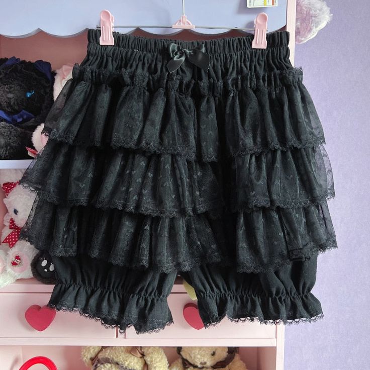 Harajuku Kawaii Fashion Plus Size Lolita Bloomers Puffy Shorts One Size - Waist: 60-100cm/23.6-39.3" Hip 130cm/51" Length(waist to hem):43cm/16.9" *This product can accommodate up to 39"/100cm in the waist and 51"/130cm in the hips. *Standard shipping time to the US is 9-19 business days. Please consult our shipping page for shipping time estimates for other countries. *Please check the measurements/size chart very carefully when ordering from The Kawaii Factory. Most of our clothes come in Asian sizes, which are generally 1-2 sizes smaller than US/EU sizes. Buyers shall bear the full cost of return shipping charges unless the product is significantly different from what is described on the product page. *Lingerie and pajamas cannot be returned or exchanged. Puffy Shorts, Skirts Y2k, Plus Size Kawaii, Ruffle Bloomers, Lace Layers, Skirt Y2k, Shorts Skirts, Kawaii Fashion, Womens Midi Dresses