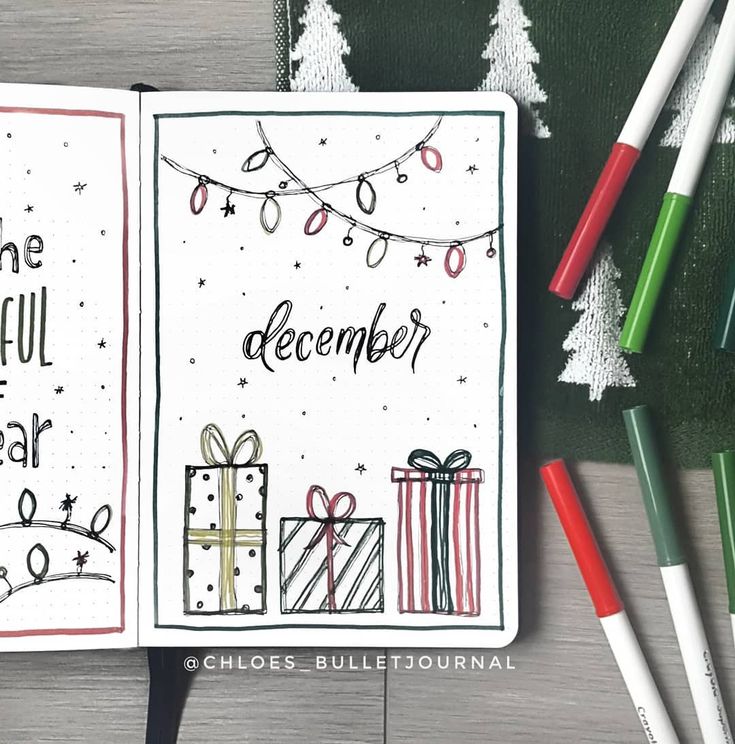 December Title Page Bullet Journal, Christmas Journal Cover, December Bullet Journal Mood Tracker, December Cover Page Bullet Journal, Christmas Bullet Journal Cover, January Journal Cover, December Journal Cover, December Bujo Cover Page, December Bullet Journal Cover