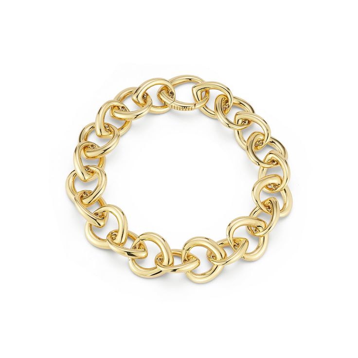 Yellow Gold Small Link Bracelet, links are in the shape of a shield Luxury Bangle Bracelet With Solid Link Construction, Luxury Oval Link Bracelets With Polished Finish, Flexible Gold Plated Luxury Bracelet, Luxury Oval Link Bracelet With Polished Finish, Elegant Formal Chain Bracelet With Shiny Finish, Timeless Gold Bracelets With Shiny Finish, Elegant Shiny Finish Chain Bracelet For Formal Occasions, Luxury Flexible Gold-plated Bracelet, Timeless Yellow Gold Bangle Chain Bracelet