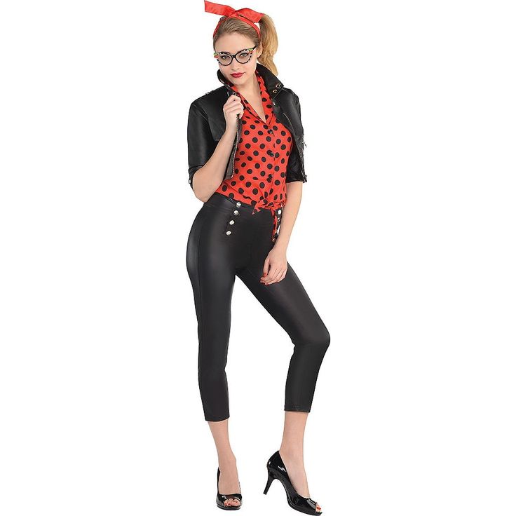 https://www.partycity.com/womens-costumes-50s Greaser Girl Costume, Rockabilly Costume, Rockabilly Halloween, Greaser Girl, Mode Rockabilly, Rockabilly Mode, 50s Costume, Party City Costumes, 50s Outfits