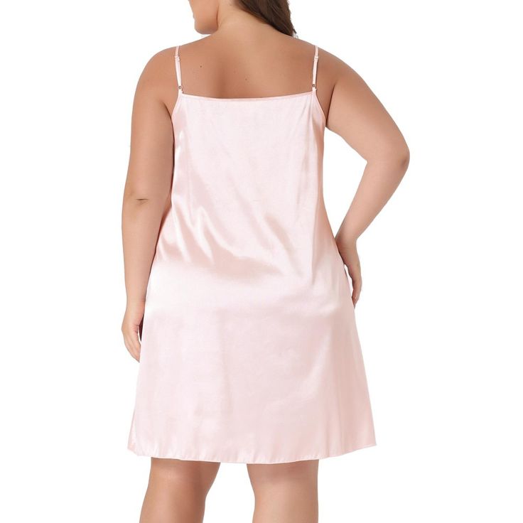 The Plus Size Nightgown for Women is a stunning piece of sleepwear that effortlessly combines comfort and elegance. Made from a satin fabric, this nightgown is designed to make you feel pampered and relaxed as you wind down for the night. Featuring a V-neckline and delicate lace trim, this nightgown combines fashion and comfort effortlessly. The nightgown extends to the middle of the thighs, providing coverage while still allowing ease of movement. The stylish and festive women's plus size outfi Plus Size Satin, Graphic Pant, Long Duster, Lace Nightgown, Polka Dot Shorts, Nightgowns For Women, Duster Cardigan, Plus Size Shorts, Mock Turtleneck