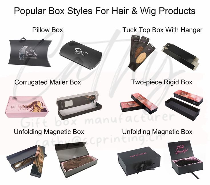 Need to pack your hair and wig product safely and nicely? Check out the 6 selected box styles for simple or luxurious packaging. You can custom make the size and designs for a unique packaging to enhance your brand.😄 Hair Bundle Box Packaging Ideas, Bundle Box Ideas, Luxury Wig Packaging, Hair Boxes Packaging, Hair Extension Packaging Ideas, Wig Packaging Ideas, Hair Packaging Ideas, Hairstylist Goals, Hair Packaging Design