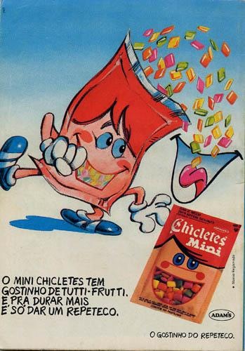 an old advertisement for cheeto's milk with a cartoon character holding a bag of cereal