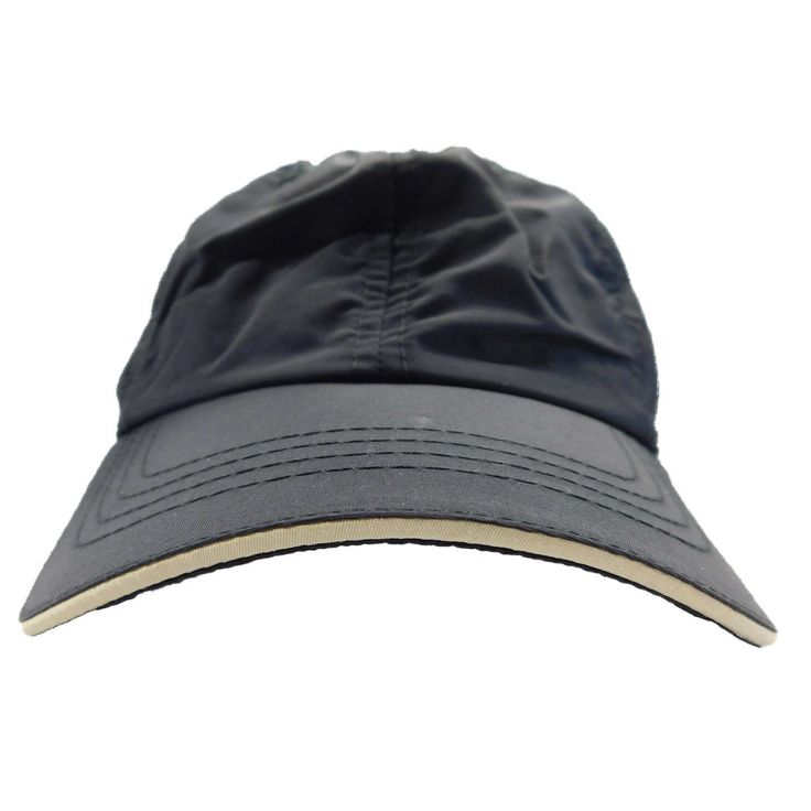 Lightweight performance fabric baseball cap. Unstructured Supplex® nylon. Contrast sandwiched bill. 2.5" wide bill with stitching detail. Easytape backstrap. Coolmax® sweatband. One size. 100% nylon. COOLMAX® fabrics help you optimize your performance and keep you cool and dry during workouts, sports or leisure. Sports Workout, Classic Hats, Navy And Khaki, Timeless Classic Style, Men's Hats, Quality Hats, Black Khakis, Wearing Clothes, Performance Fabric