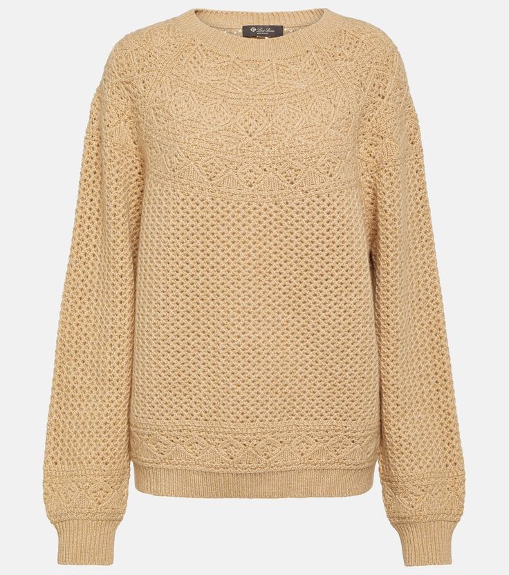 Luxury Beige Sweater For Fall, Luxury Fine Knit Fall Sweater, Luxury Fine Knit Sweater For Fall, Cream Fine Knit Cashmere Sweater, Fine Knit Cashmere Sweater In Cream, Cream Textured Knit Cashmere Sweater, Cream Textured Cashmere Sweater, Cream Long Sleeve Cashmere Sweater, Winter Textured Knit Cashmere Sweater