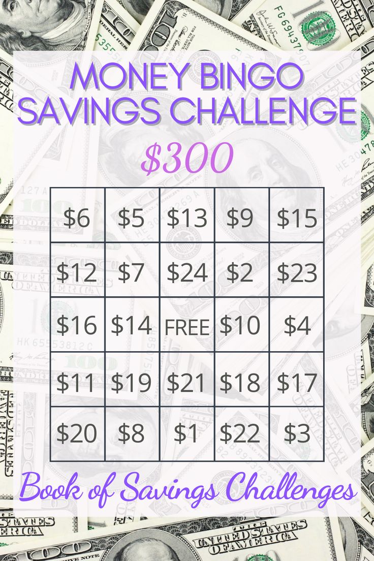 a pile of money with the words, money bingo savings challenge $ 800 on it