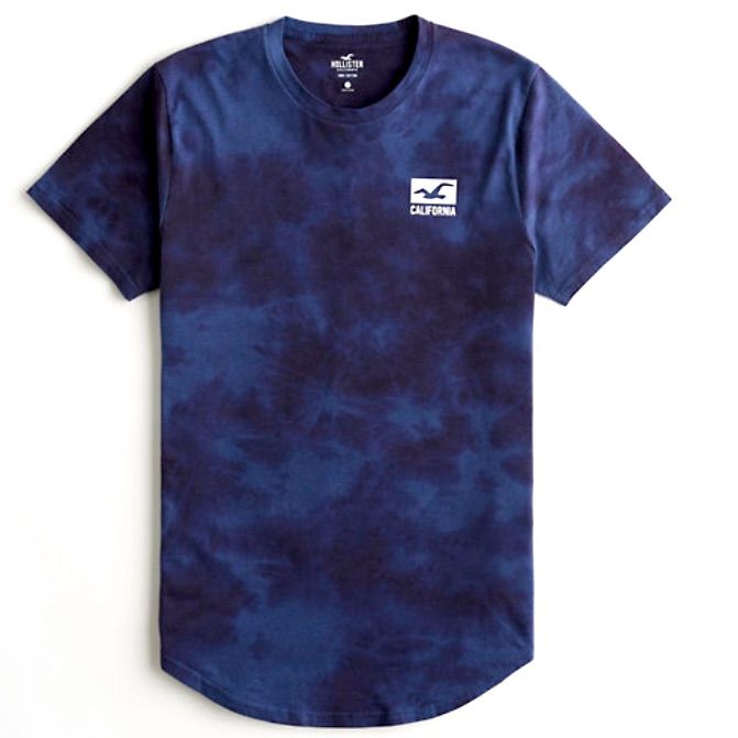 Brand New Guys Hollister Tie-Dye Graphic Print Hem T-Shirt Product & Details Size - Xs Must-Have Collection The Go-With-Everything Outfit Starters You'll Reach For Every Day. Designed In Soft Tie-Dye Jersey Fabric With Print Graphics, A Crew Neckline Short Sleeves And Signature Hem. Imported. Material & Care 100% Cotton Machine Wash Cold Separately, Remove Promptly Only Non-Chlorine Bleach Tumble Dry Low Low Iron On Reverse Side Do Not Dry Clean Blue Washed Graphic Tee, Blue Washed T-shirt For Spring, Blue Crew Neck Washed T-shirt, Blue Washed Crew Neck T-shirt, Blue Washed Shirt For Streetwear, Blue Bleached Graphic Tee, Blue Washed Cotton Tops, Blue Washed Cotton Top, Summer Streetwear Washed Blue Top